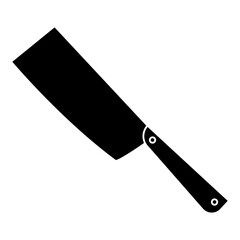 Kitchen knife icon vector. Cook knife illustration sign. Chef symbol. Cook logo.
