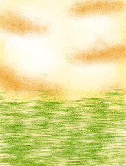 green yellow orange colorful abstract illustration, background, wallpaper, card invitation design	