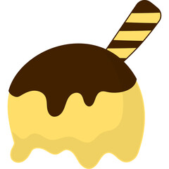 Ice Cream Scoop Illustration