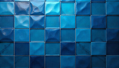 Glossy Blue 3D Square Ceramic Tiles