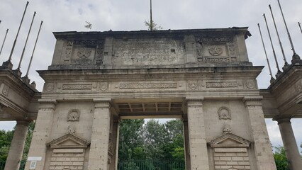 architecture, old, ancient, destruction, park, unkempt, without repair