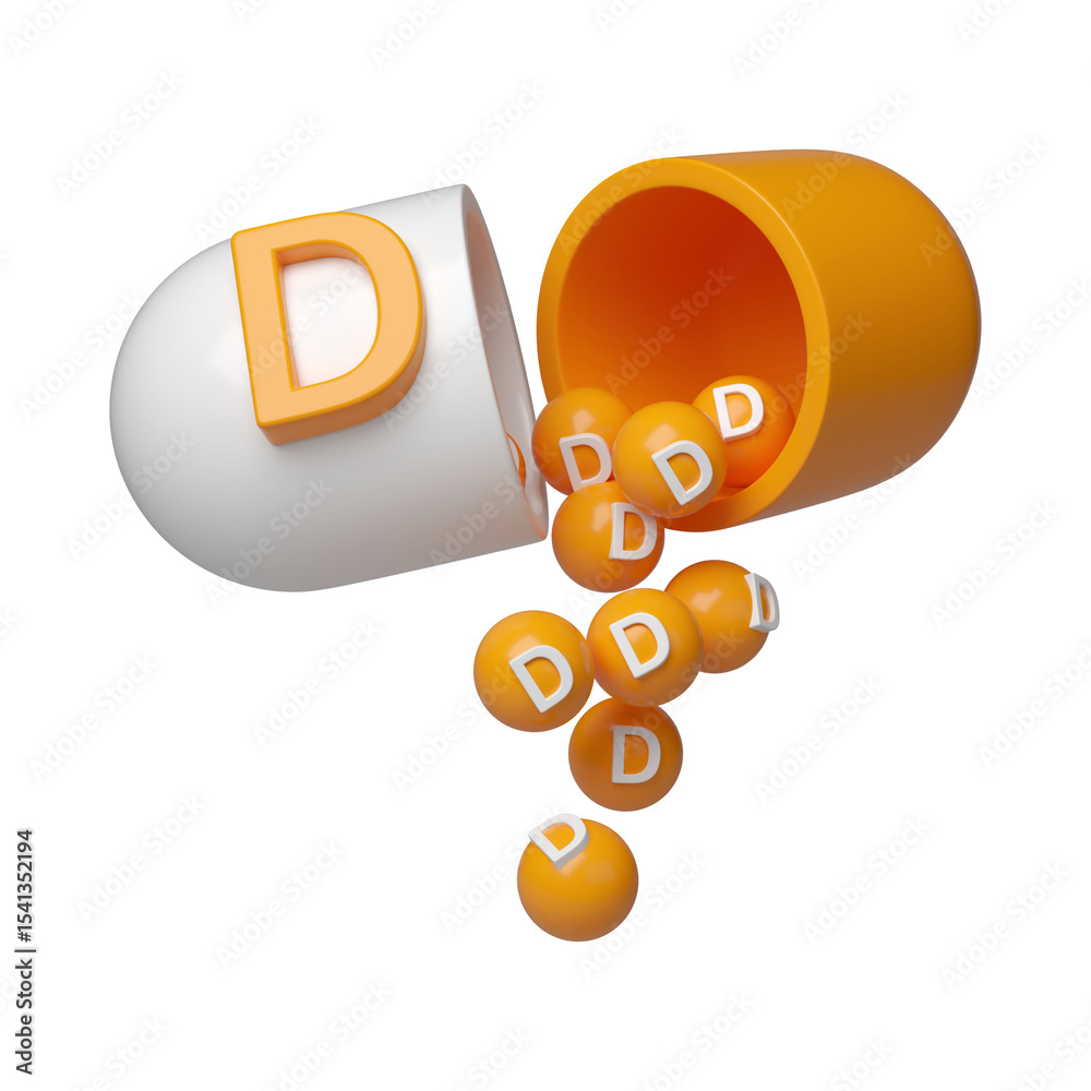 Fototapete an orange torus floating in a black background with a smooth and simple design in the center
