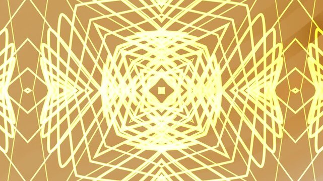 Mandala geometrico dorato astratto