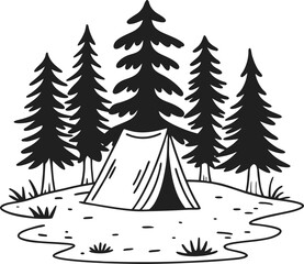 vector illustration of a christmas tree