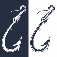 Editable Fishing Hook Vector Bundle – Tribal, Barbed, Minimal, and Fun Designs