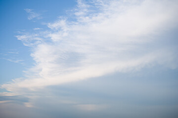 Blue Sky with Wispy Clouds