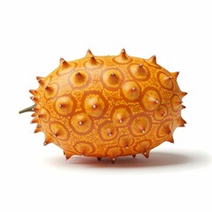 Prickly fruit isolated on white background