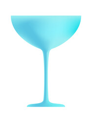Summer cocktail blue lagoon isolated on white background. Vector illustration for menu, bars, party design.