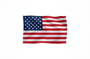 Fototapeta premium Waving American flag, 70-char detailed