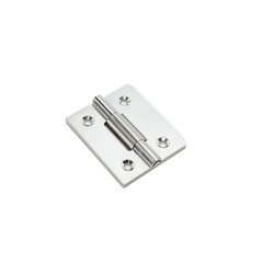 Stainless steel hinge isolated object on a transparent background
