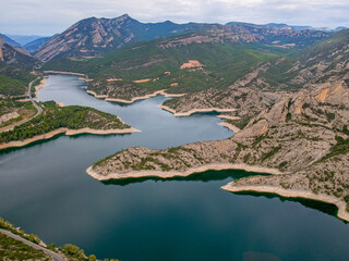 Dam at Segre river, Oliana, Spain