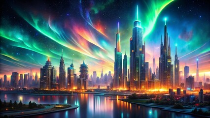 Venice's iconic San Marco skyline glows as the sun sets, casting an enchanting urban panorama over the historic city's architecture and water