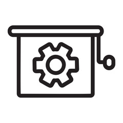 presentation line icon