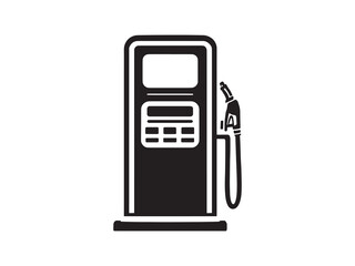 set of 6 psc different type of  Gas pump clear vision simple black line art on white (1).eps