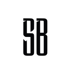 SB monogram logo design letter text name symbol monochrome logotype alphabet character simple logo