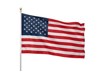 American flag waving