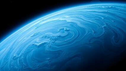 Obraz premium blue planet in space