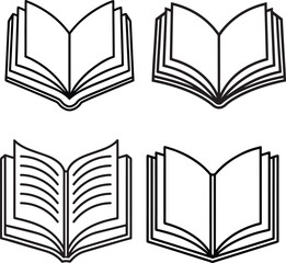 open book vector