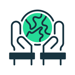 Responsibility line icon. Universal creative premium symbol. Vector sign icon logo template. Vector illustration