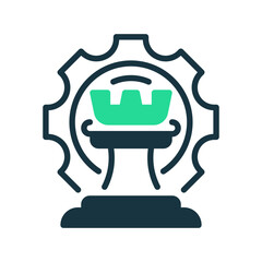 Strategic Thinking line icon. Universal creative premium symbol. Vector sign icon logo template. Vector illustration