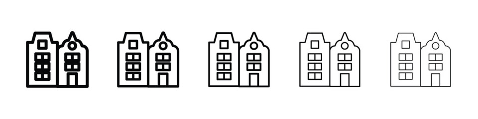 Amsterdam icon for mobile concept and web design.