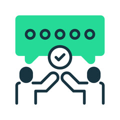 Communication line icon. Universal creative premium symbol. Vector sign icon logo template. Vector illustration