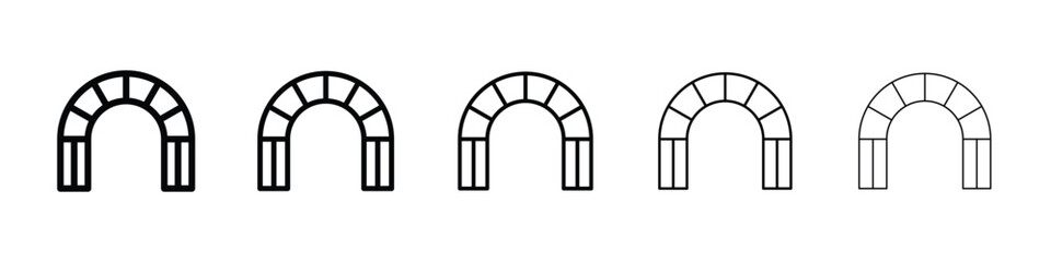 Archway icon for mobile concept and web design.