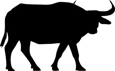 Buffalo Silhouette Illustration