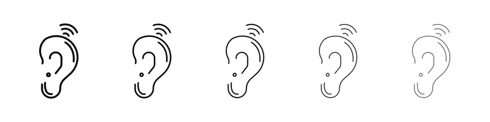 Assistive listening systems icon for mobile concept and web design.