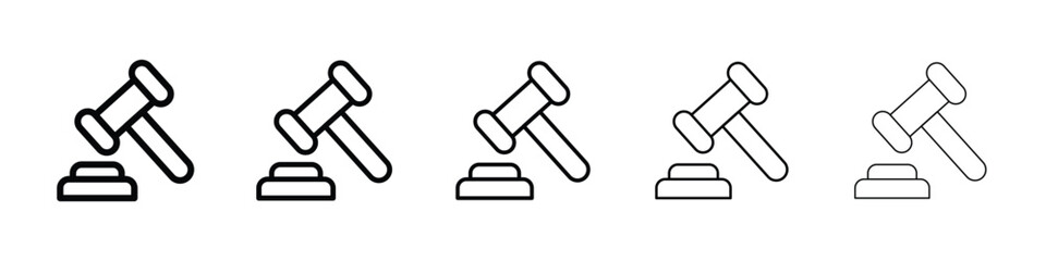 Auction icon for mobile concept and web design.