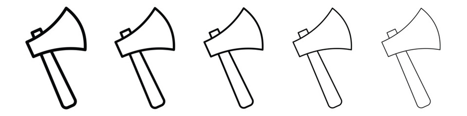 Axe icon for mobile concept and web design.