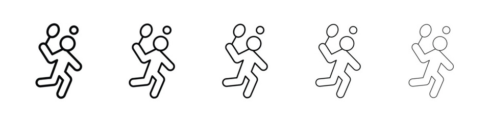 Badminton icon for mobile concept and web design.