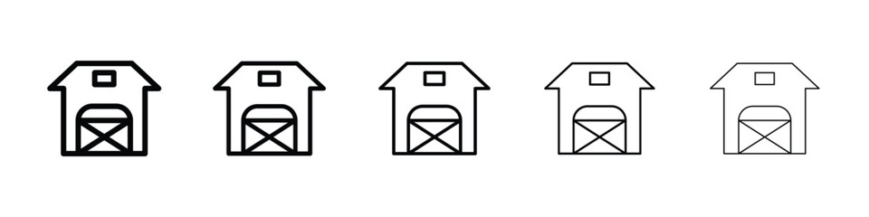 Obraz premium Barn icon for mobile concept and web design.