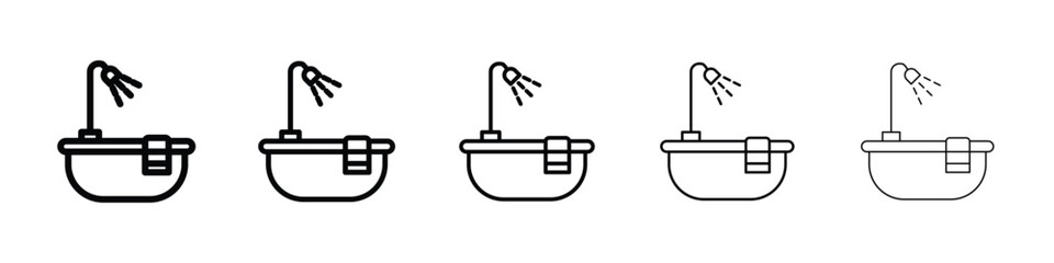 Bath icon for mobile concept and web design.