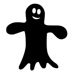 Halloween Ghost Silhouette vector