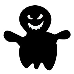 Halloween Ghost Silhouette vector