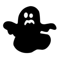 Halloween Ghost Silhouette vector