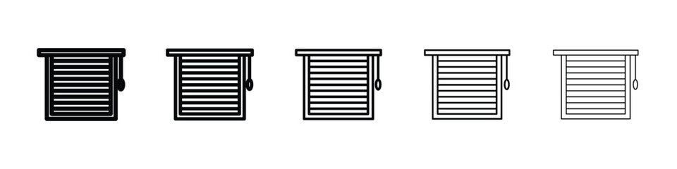 Blinds icon for mobile concept and web design.