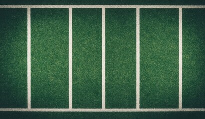 Green Football Field with White Markings and Grass Texture