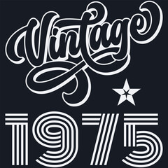 Vintage 1975 50th Birthday Gift Men Women 50 Years Old T-Shirt