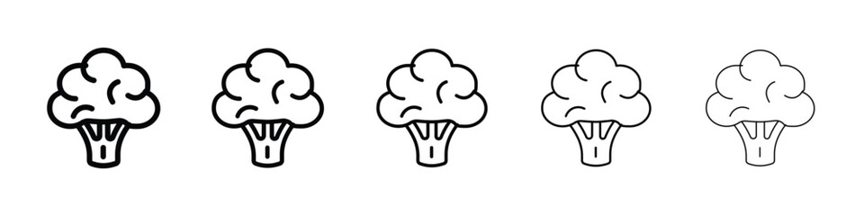 Broccoli icon for mobile concept and web design.