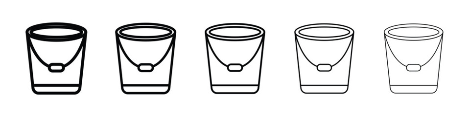 Bucket icon for mobile concept and web design.
