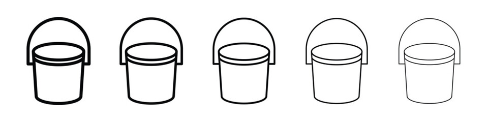 Bucket icon for mobile concept and web design.