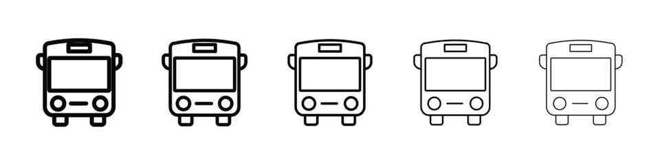 Bus icon for mobile concept and web design.