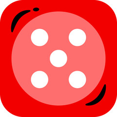 Fototapeta premium Dice Vector Illustration