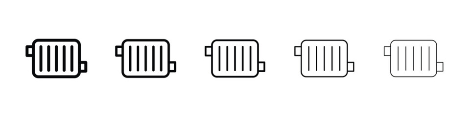 car radiator icon for mobile concept and web design.