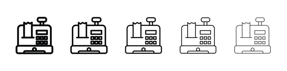 Obraz premium Cash register icon for mobile concept and web design.