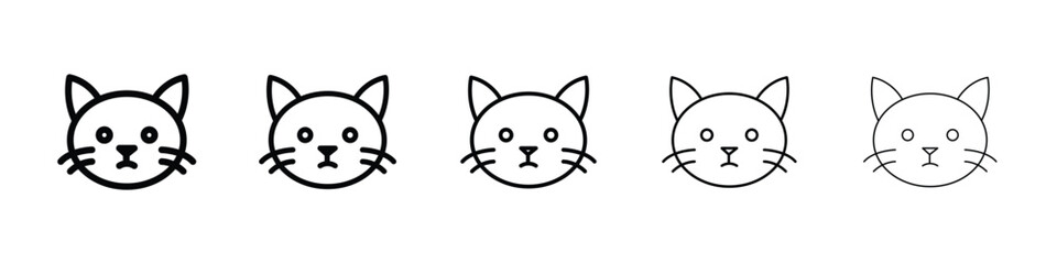 Cat icon for mobile concept and web design.