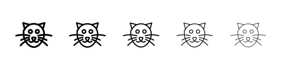 Cat icon for mobile concept and web design.