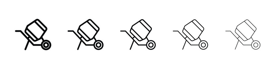 cement mixers icon for mobile concept and web design.
